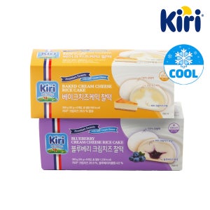 끼리 크림치즈 찰떡 6입 베이크 1박스+블루베리 1박스(총 2박스) / 모찌 떡 건강간식 아이간식 아이스찰떡