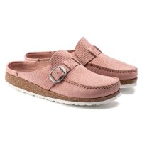 버켄스탁 버클리 블로퍼 뮬 슬리퍼 누벅 레더 핑크 1019236 1019701 / BIRKENSTOCK Buckley Leather Pink