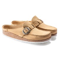 버켄스탁 버클리 블로퍼 뮬 슬리퍼 누벅 레더 라떼 크림 1019241 1019688 / BIRKENSTOCK Buckley Leather Latte Cream