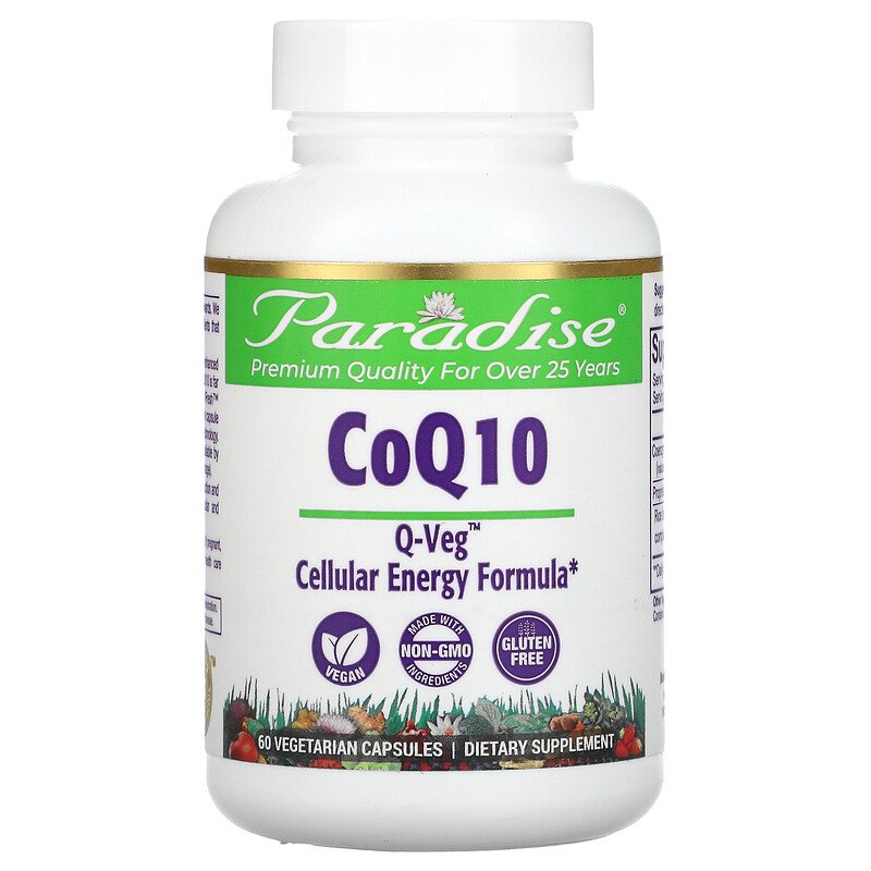 Paradise Herbs, <b>CoQ</b>10 100mg 60 베지캡슐