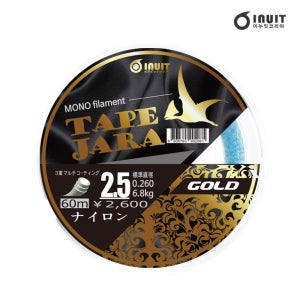 이누잇 타페자라 골드 나일론 모노 민물 원줄 붕어줄 붕어낚시줄 바다목줄