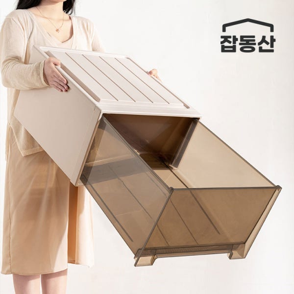 슬라이딩 리빙박스 수납정리함 옷 정리함 수납 옷장수납함 3018