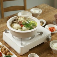 국산 쿠르보 인덕션 도자기 미들냄비 찌개 전골 뚝배기