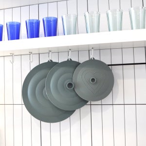 키친유 콘콘 다용도 덮개(33cm) 국내산 실리콘 밀폐 랩 뚜껑 그릇 다용도 만능덮개