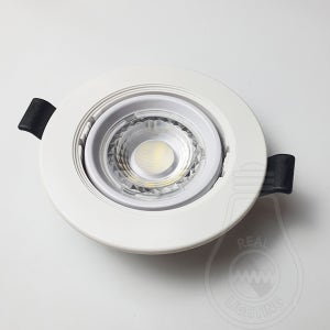 데이온 LED 다운라이트 직회전 COB 5W 전구색 75mm 매입등 8W 안정기 내장형