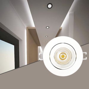 라루체 LED 75mm(3인치) COB 5W AC 직회전 다운라이트 매입형 각도조절