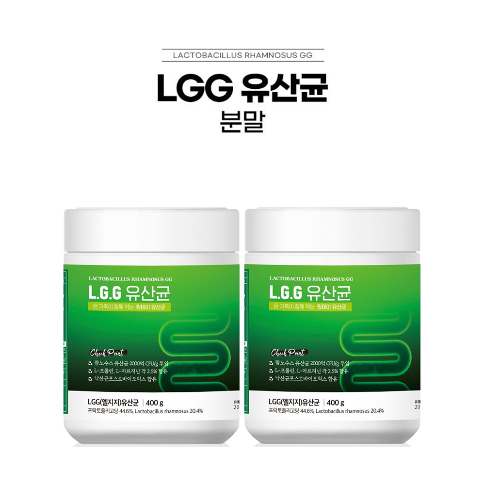 에스이<b>인터내셔널</b> 엘지지 <b>유산균</b> 락토바실러스 <b>프로바이오틱스</b> 400g x 2통