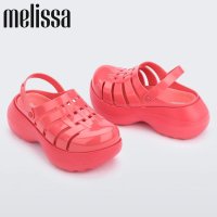 멜리사 Melissa 상큼 레드 여름 플랫폼 웨지힐 젤리 샌들