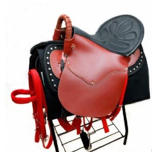 말 안장 승마용품 소가죽 방석 승마 장비