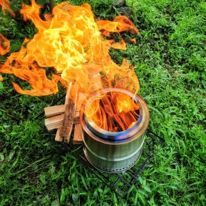 우드스토브 28 캠핑 화로대 이중연소 접이식 화로