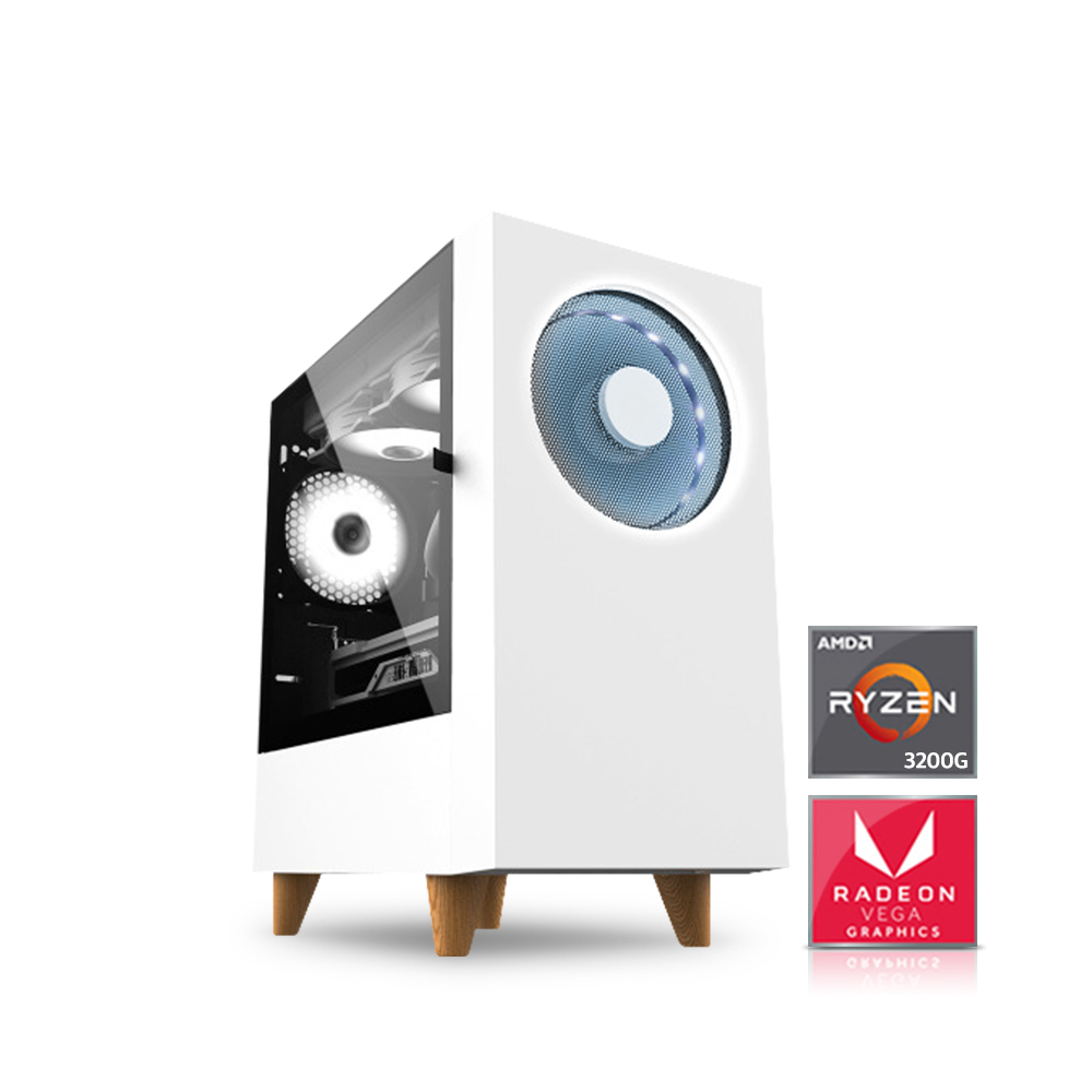 대원CTS DWPC DW20RS 사무용 조립PC 본체(AMD 3200G/8GB/250GB/Vega8/ASUS A320M/OS미포함/AS1년)