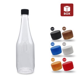 (1BOX) 고급페트병 600ml (기본캡-92개입) 투명용기 페트병 막걸리병