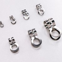 (F-03)[써지컬스틸] 연결장식 2.4mm, 3.2mm, 4.5mm 땅콩깍지 악세사리 부자재 재료