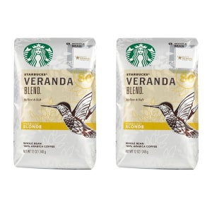 스타벅스 홀빈 커피 340g 2팩 베란다 블랜드 Starbucks Whole Bean Coffee Blonde Roast Veranda Blend