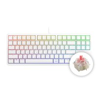 체리 G80-3000S TKL RGB 무보강 체리축 게이밍 기계식 키보드 화이트 저소음적축