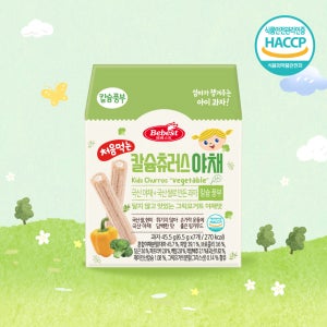 베베스트 처음먹는 칼슘츄러스 야채 45.5g 해썹 아기간식 과자