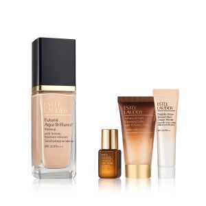 에스티 로더 퓨처리스트 아쿠아 브릴리언스 리퀴드 메이크업 SPF20/PA+++ 30ML (+디럭스 3종)