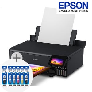 엡손 (L8180+기본잉크외 잉크 6색1세트더) 무한 컬러 포토복합기 A3출력 자동양면인쇄