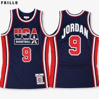 미첼엔네스 NBA 농구 유니폼 1992 USA 드림팀 마이클 조던 어센틱 져지 HWC 네이비