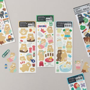 모모스티커 다이어리꾸미기 다꾸 러블리베어 일상 스티커