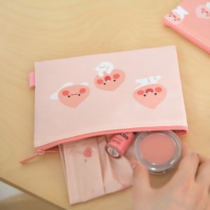카카오프렌즈 에이프릴샤워 납작 파우치 소지품 화장품
