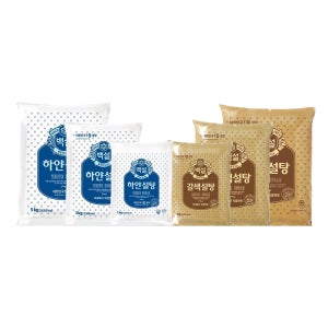 CJ백설 하얀설탕 / 갈색설탕 1Kg 1+1 (담금주 매실주 과일주 매실청 유자청 과일청)