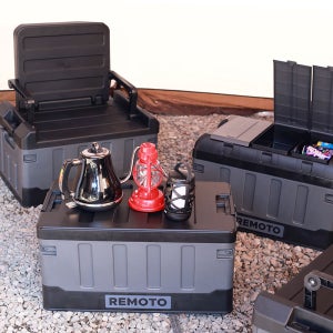 레모토 캠핑박스 캠핑수납박스 대형 접이식 정리함