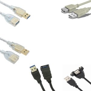 고급형 2.0 3.0 USB 연장 케이블 나사 판넬형 데이터 연장선