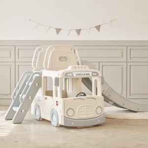 야야 바닐라 버스 프리미엄 유아 아기 실내 미끄럼틀