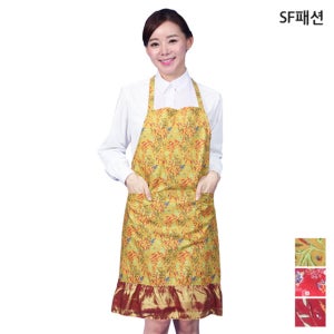 쟈가드 목 앞치마 플라워 목걸이형 레트로 응팔 집밥