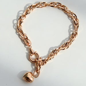 14k 18k 골드 볼륨 하트 두꺼운 팔찌 엄마 생신 결혼기념일 선물 추천