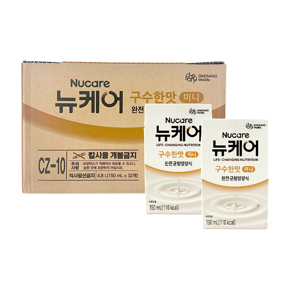 <b>대상웰라이프</b> 뉴케어 구수한맛 미니 환자영양식 영양식 건강식 빨대 150ml x 32팩
