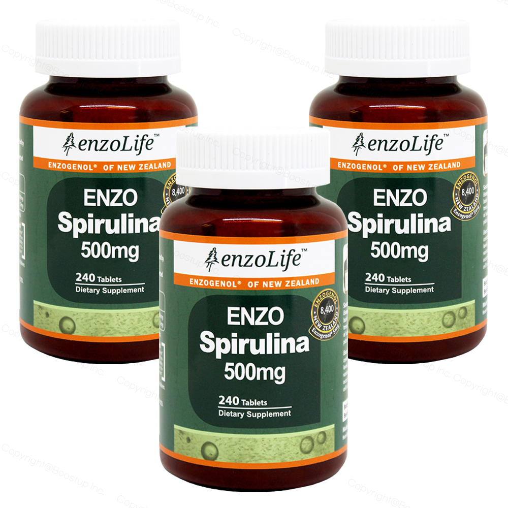 <b>엔조라이프</b> 뉴질랜드 <b>스피루리나</b> 500mg 240정x3통