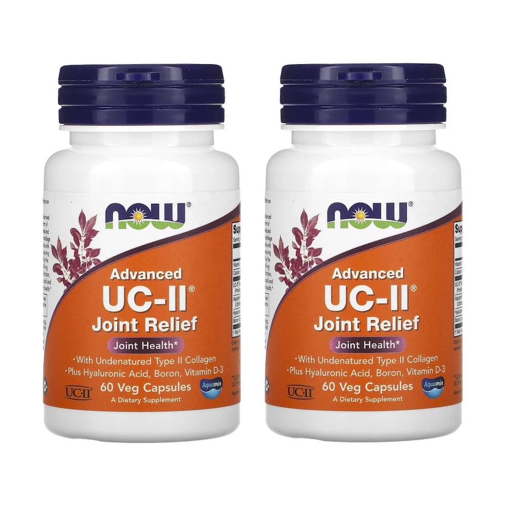 [1+1] 나우푸드 <b>어드밴스드 UC-II 조인트 릴리프</b> 60베지캡슐 비타민D-3 칼슘 하알루론산 보론 붕소