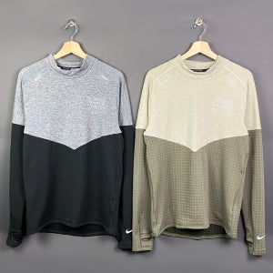 [M 사이즈] 나이키 남성 런디비전 스피어 울 목 긴팔 기능성 러닝복 트레이닝복 겨울