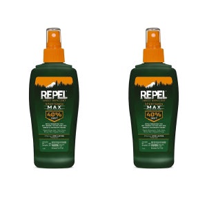 레펠 비 스포츠맨 스프레이 177ml 2팩 Repel 94101 HG-94101 Bee Sportsmen Max Formula Spray Pump 40% DEET, 6 fl oz