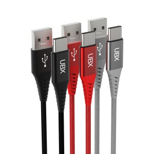 C타입 1+1 우븐 패브릭 고속 충전 케이블 0.5m