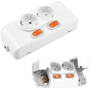 국산 전기자재 멀티 콘센트 노출 개별 2구 콘센트