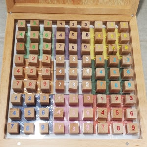 스도쿠 SUDOKU(25X25cm)(대형) 입체도형 유아 어린이 사고력수학 숫자놀이교구 수배열판