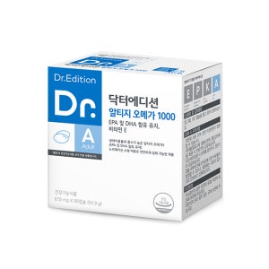 닥터에디션 알티지 오메가1000 오메가스리 정제어유 혈행 눈 혈중 중성지질