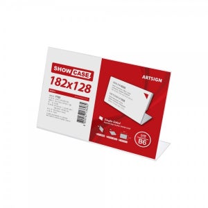 단면 쇼케이스 B6 가로형 테이블안내판 아크릴쇼케이스 메뉴판 메모꽂이