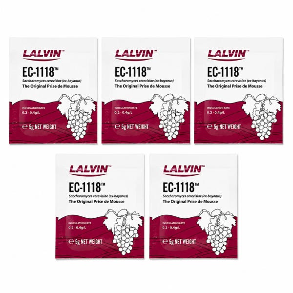 와인효모 LALVIN EC-1118(5g - 5개) 와인 식초 막걸리 동동주 술약