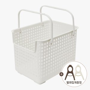 올유리빙 적층 다용도 세탁바구니 2단 빨래바구니