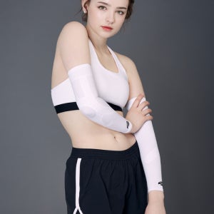 에너스킨 팔슬리브 세트 화이트 E75 컴프레션 엘보우 슬리브 팔꿈치슬리브