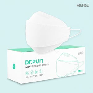 닥터퓨리 KFAD 뽑아쓰는 뉴케어 번들형 비말차단 입체마스크 50매 대형, 2개