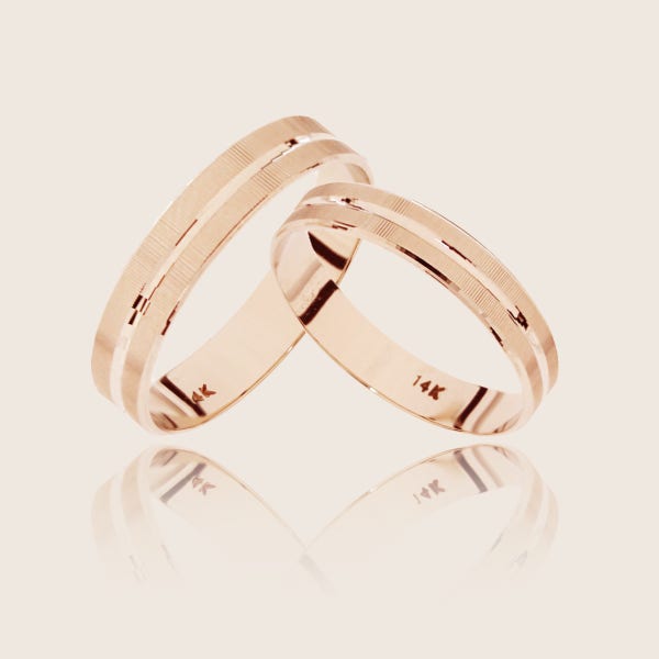 종로 반지 14k 커플링 반지 GOLD 반지 심플 반지 밴드라인 반지