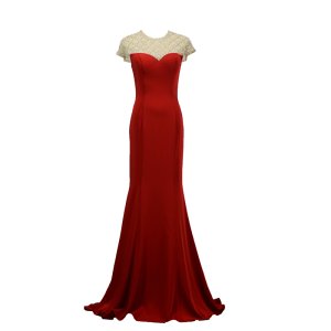 드레스 스커트 2020 새로운 웨딩 빨간 드레스 신부 토스트 드레스 호스트 슬림 맞춤 이브