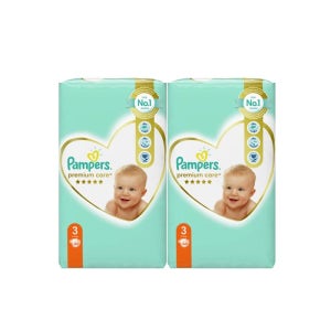 유럽산 팸퍼스 프리미엄케어 밴드형 기저귀 pampers 밴드3단계_2팩 총120매