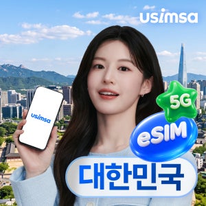 한국 이심 eSIM 부산 서울 SKT LG U+ 매일 500MB 무제한 1일 유심사 알림톡