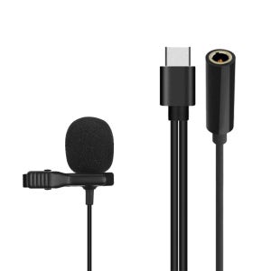 C타입 핀마이크 스마트폰 갤럭시 방송 영상촬영 듀얼 이어폰 3.5mm SM-CE